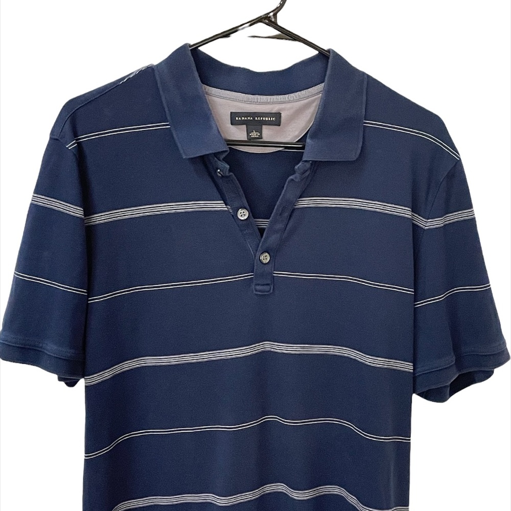 Banana republic navy stripe pullover
